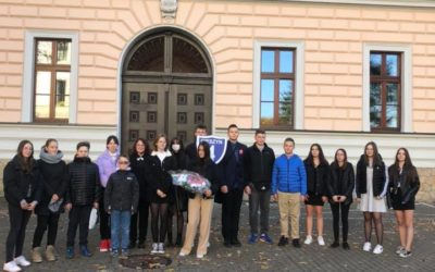 Delegacja SP4 na uroczystościach miejskich