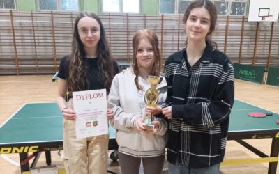 Kolejny sukces naszej drużyny dziewcząt w tenisie stołowym.
