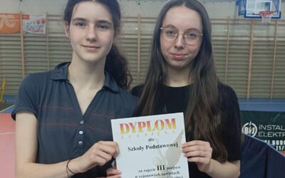 III miejsce w rejonowych zawodach w tenisie stołowym!