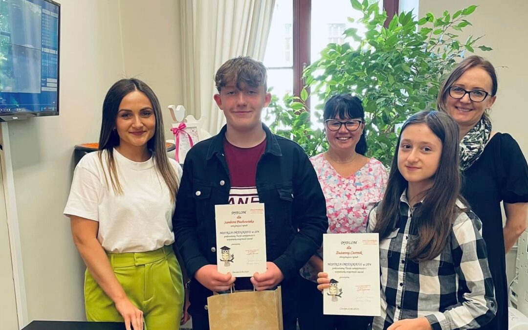 Mistrzowie ortografii naszej szkoły.