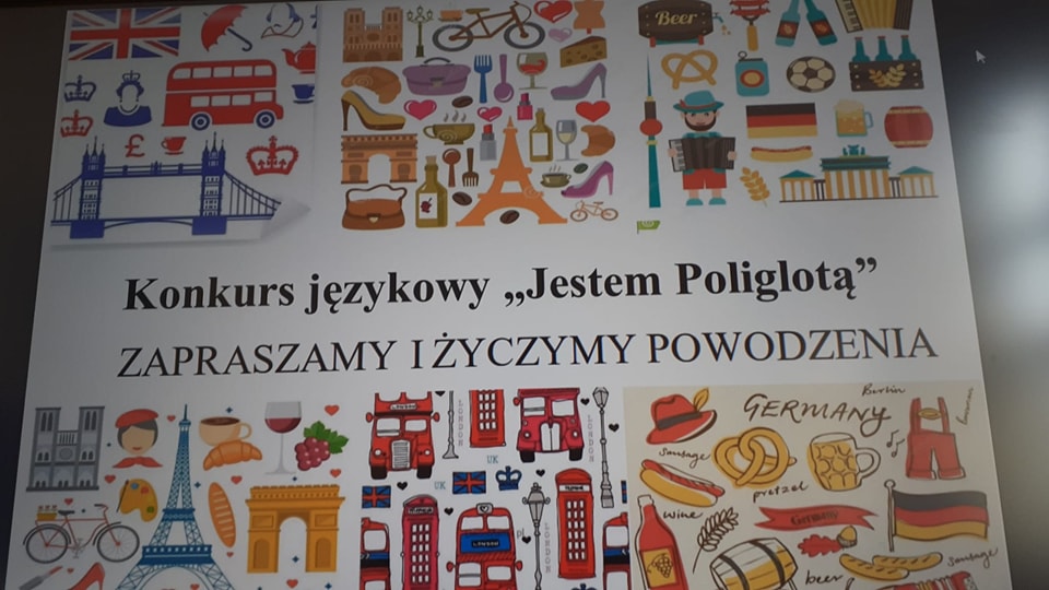 I miejsce w konkursie „Jestem poliglotą”.